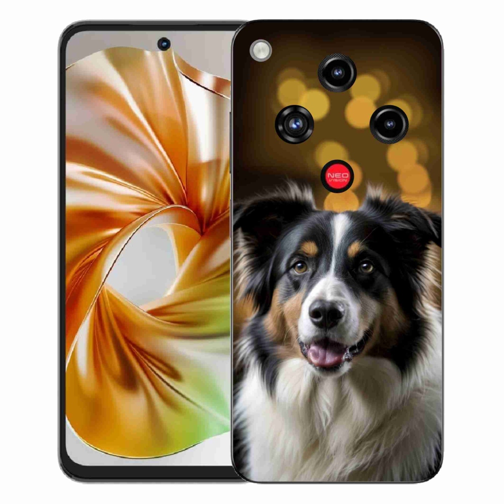 Gelový kryt mmCase na ZTE Nubia Focus 2 - usměvavý australský ovčák