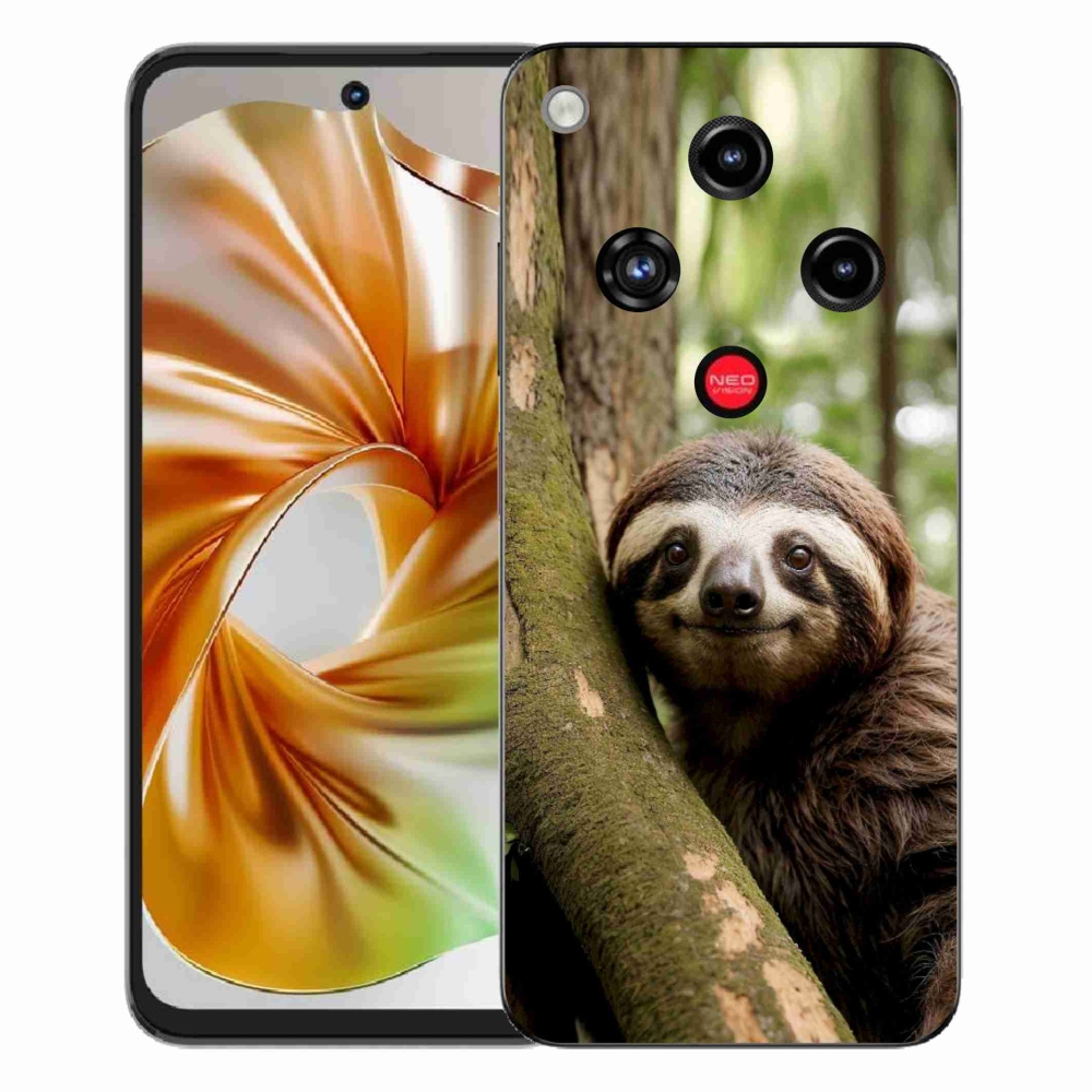 Gelový kryt mmCase na ZTE Nubia Focus 2 - usměvavý lenochod