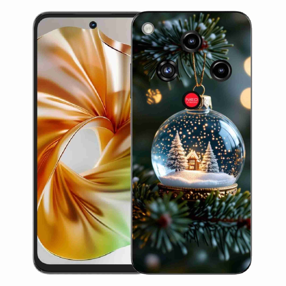 Gelový kryt mmCase na ZTE Nubia Focus 2 - vánoční koule 2