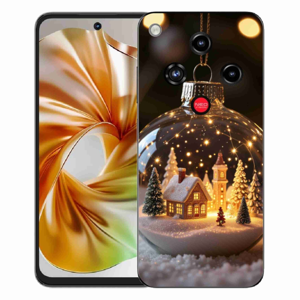 Gelový kryt mmCase na ZTE Nubia Focus 2 - vánoční koule 3