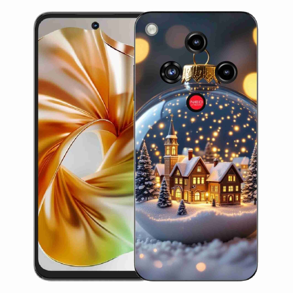Gelový kryt mmCase na ZTE Nubia Focus 2 - vánoční koule 4