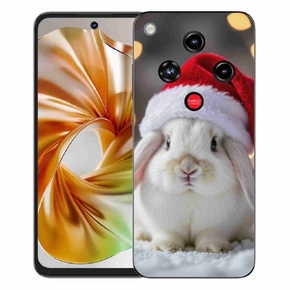 Gelový kryt mmCase na ZTE Nubia Focus 2 - vánoční králík