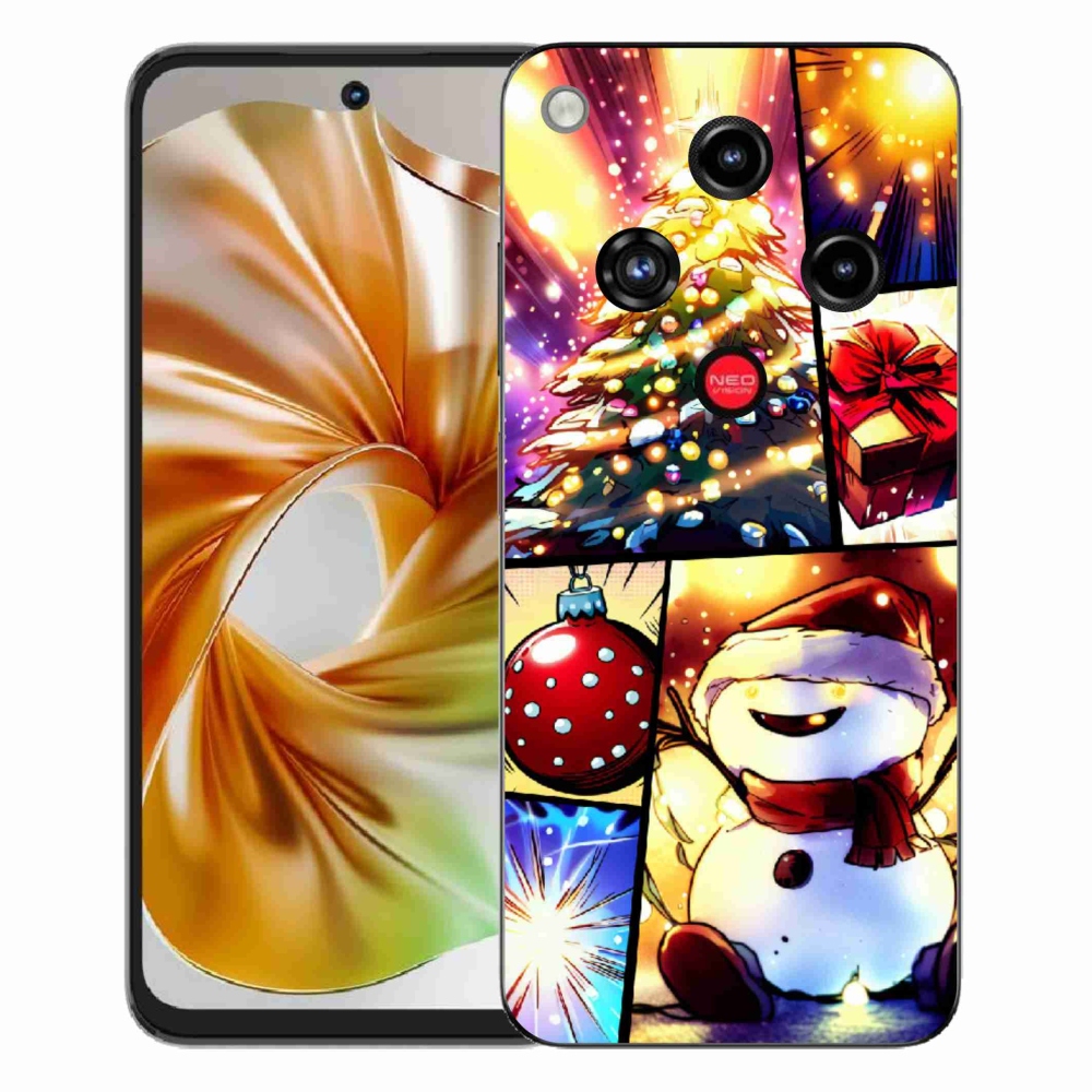 Gelový kryt mmCase na ZTE Nubia Focus 2 - vánoční motivy 1