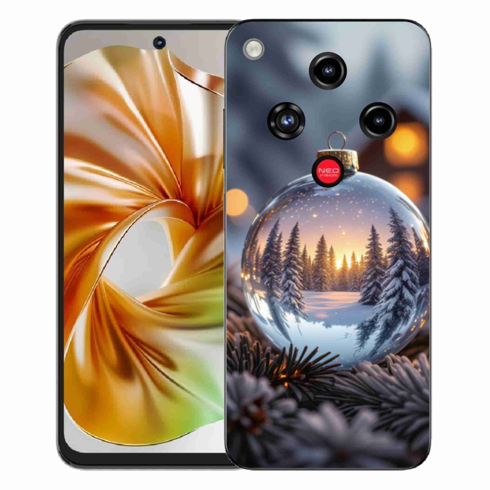 Gelový kryt mmCase na ZTE Nubia Focus 2 - vánoční ozdoba