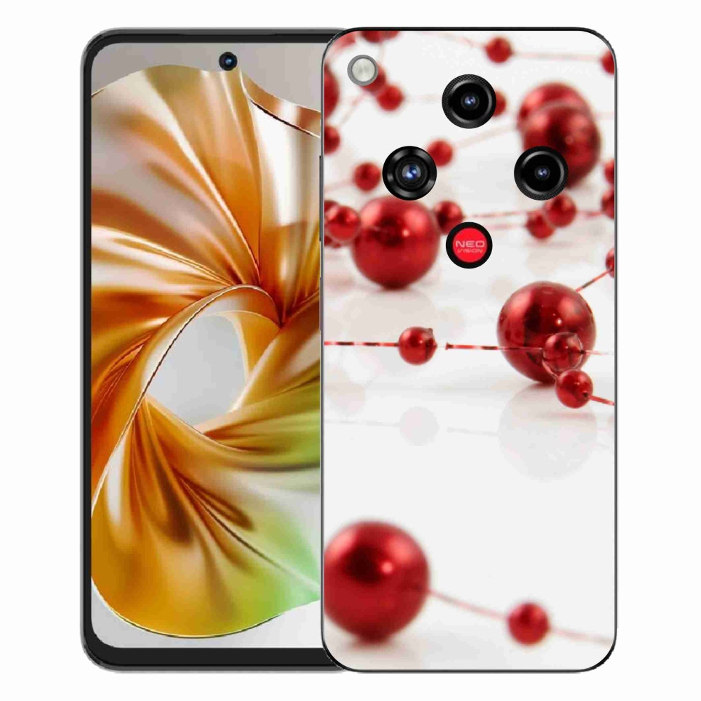 Gelový kryt mmCase na ZTE Nubia Focus 2 - vánoční řetěz