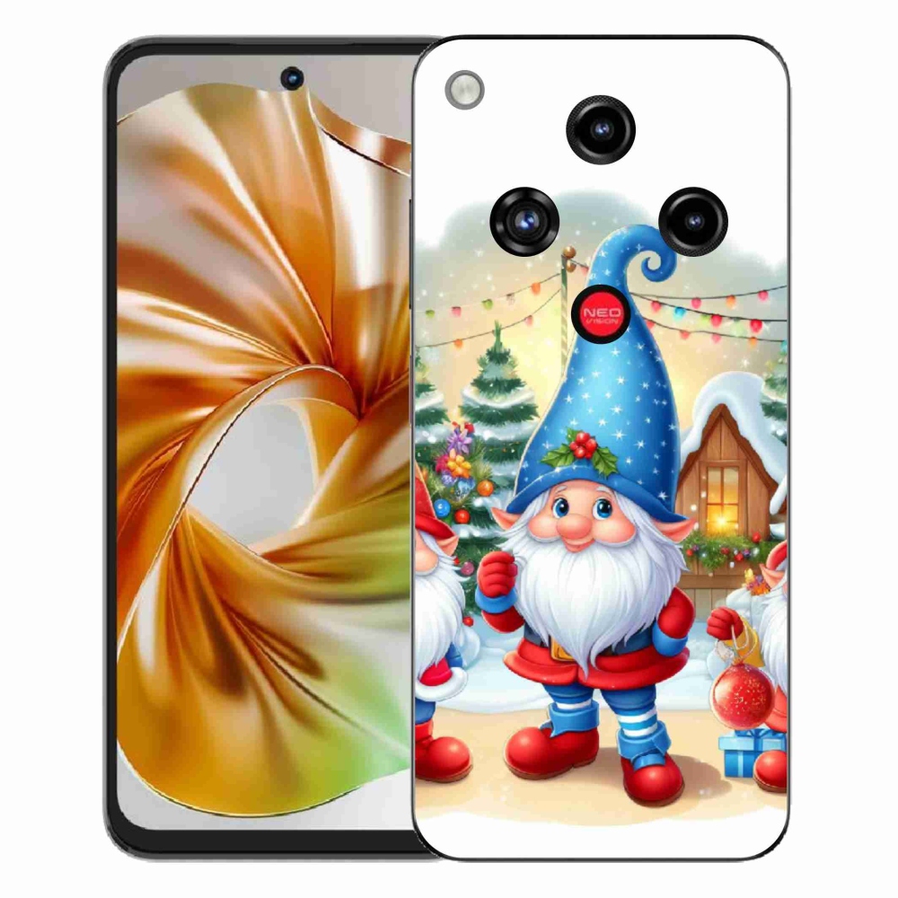 Gelový kryt mmCase na ZTE Nubia Focus 2 - vánoční skřítci
