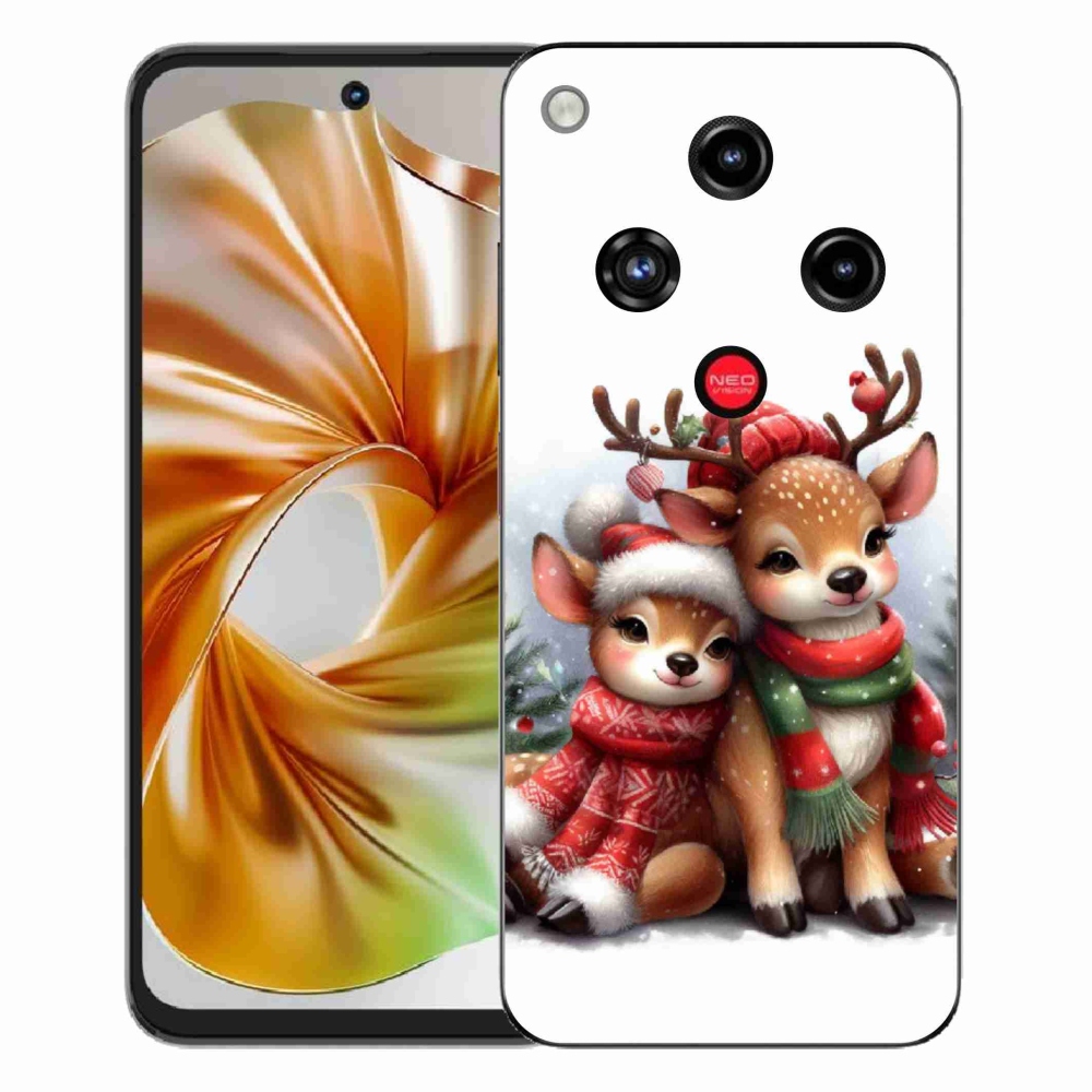 Gelový kryt mmCase na ZTE Nubia Focus 2 - vánoční sobi