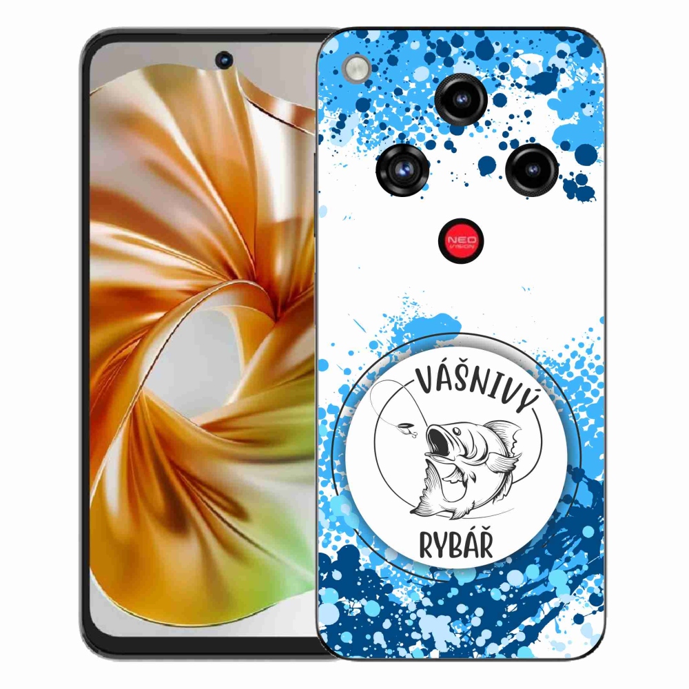Gelový kryt mmCase na ZTE Nubia Focus 2 - vášnivý rybář bílé pozadí