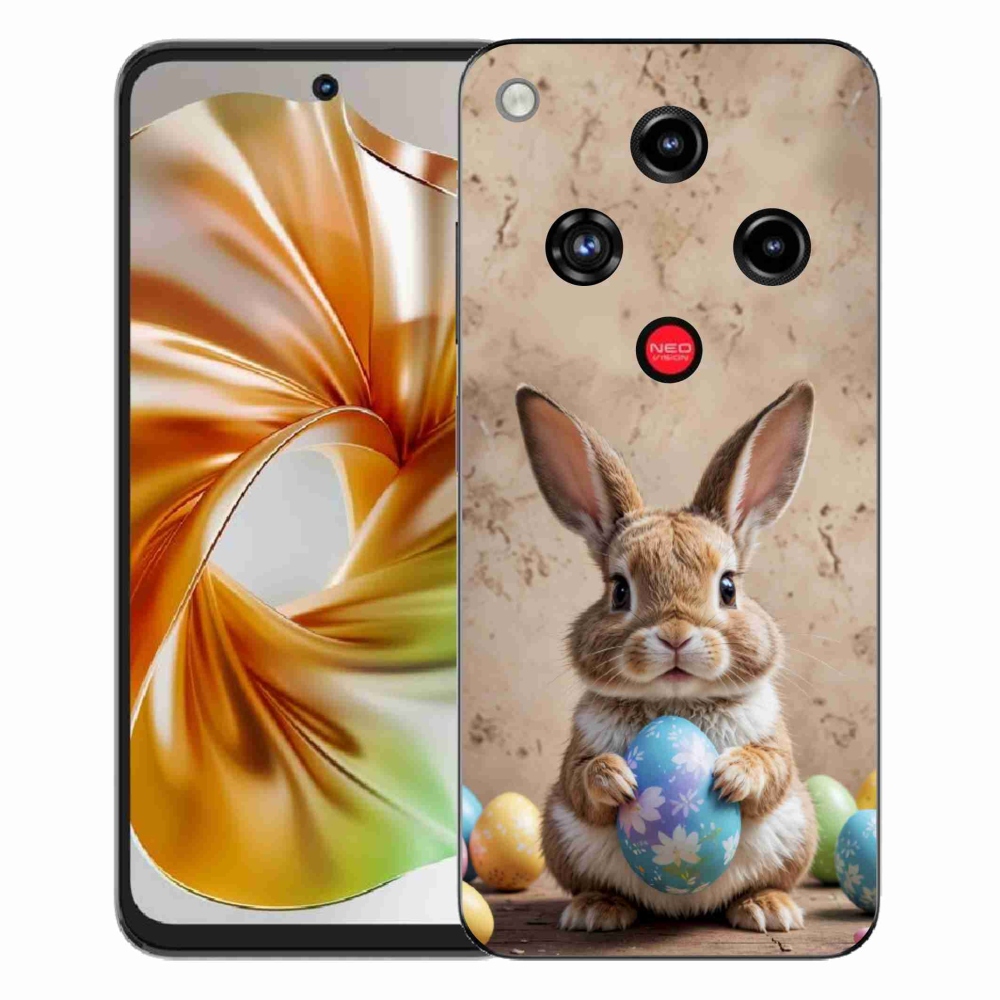 Gelový kryt mmCase na ZTE Nubia Focus 2 - velikonoční králíček