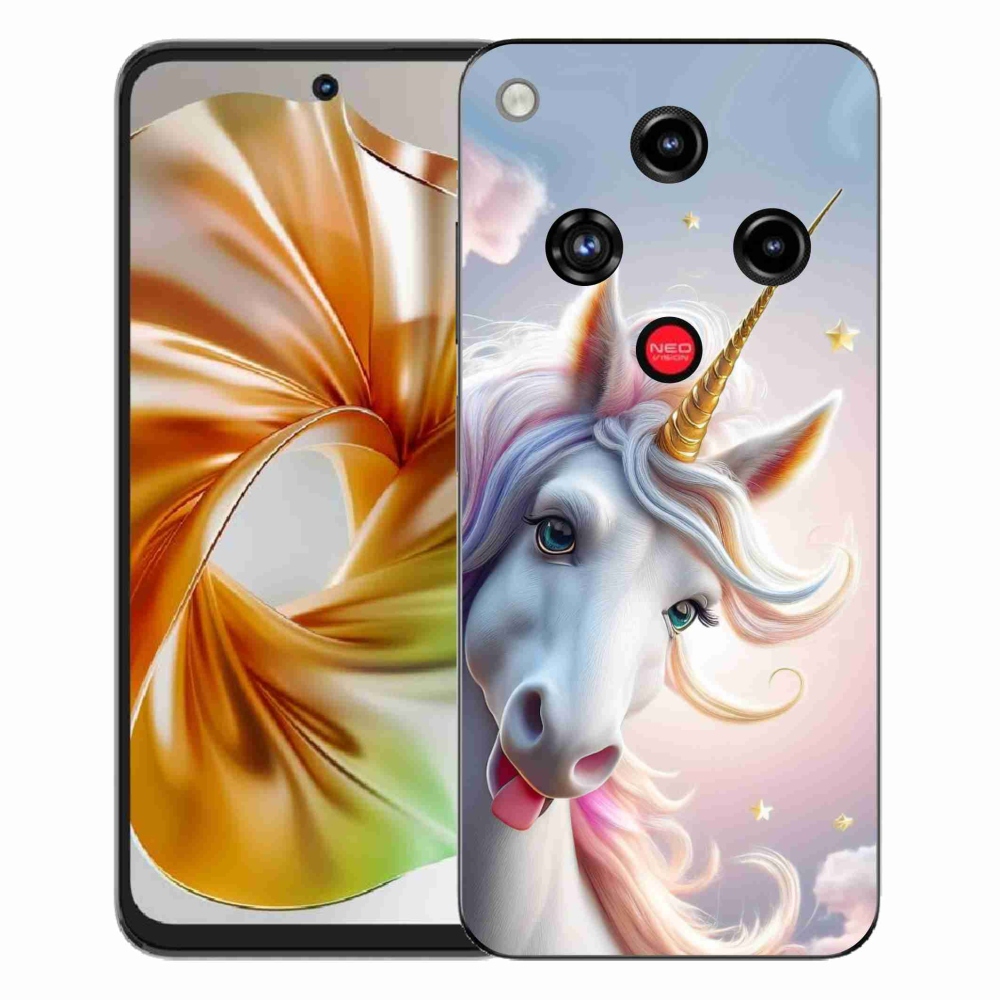 Gelový kryt mmCase na ZTE Nubia Focus 2 - veselý jednorožec
