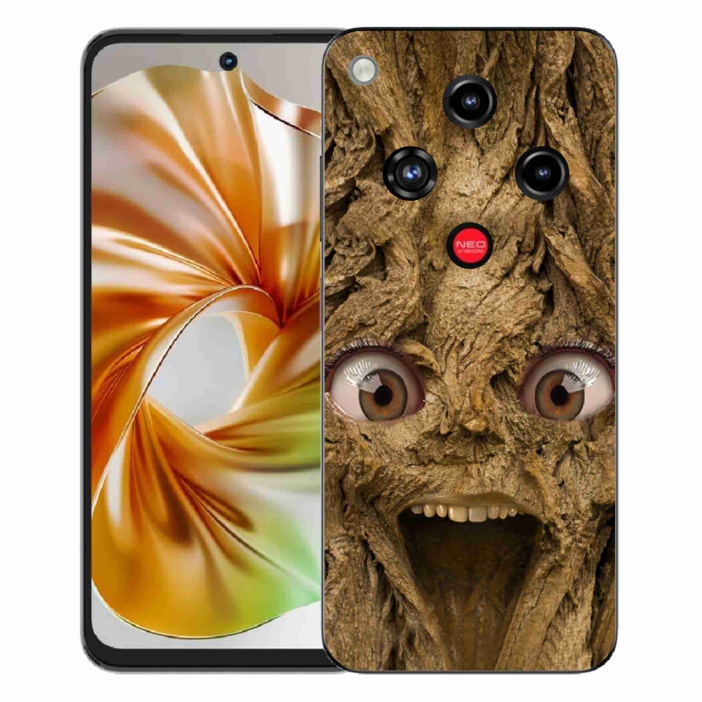 Gelový kryt mmCase na ZTE Nubia Focus 2 - veselý strom s očima