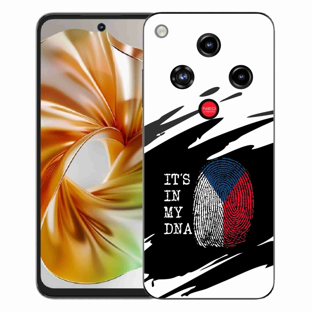 Gelový kryt mmCase na ZTE Nubia Focus 2 - vlajka otisk prstu černobílé pozadí