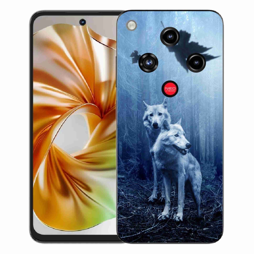 Gelový kryt mmCase na ZTE Nubia Focus 2 - vlci v lese