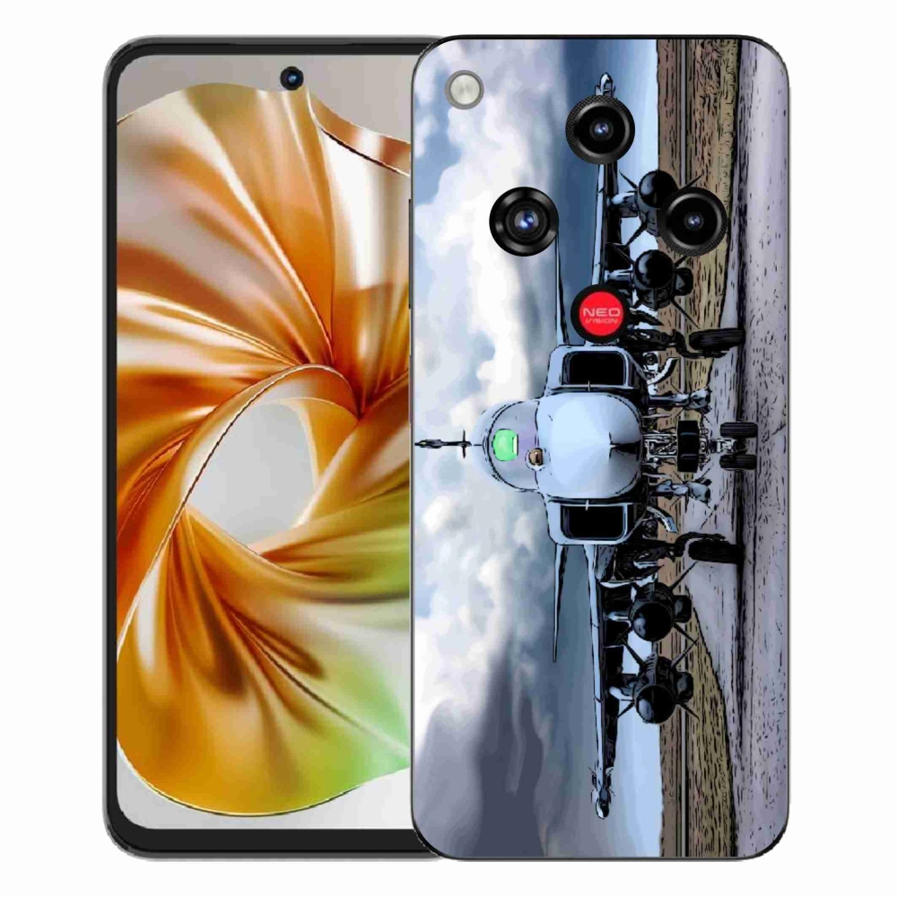 Gelový kryt mmCase na ZTE Nubia Focus 2 - vojenské letadlo