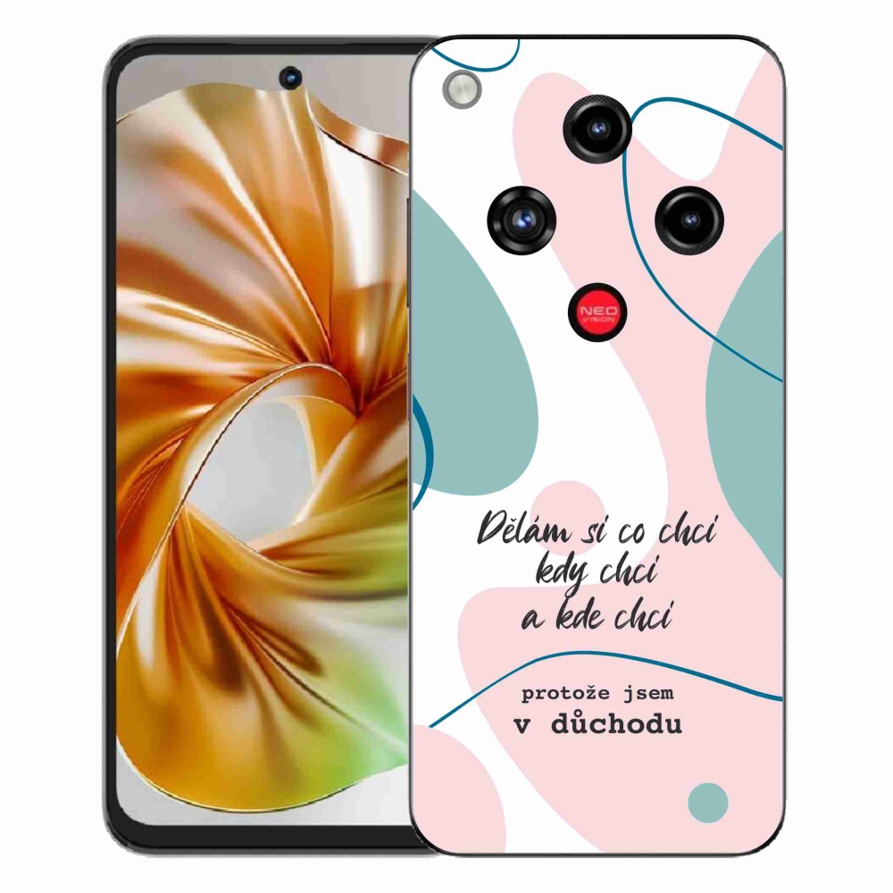 Gelový kryt mmCase na ZTE Nubia Focus 2 - vtipný text 10 bílé pozadí