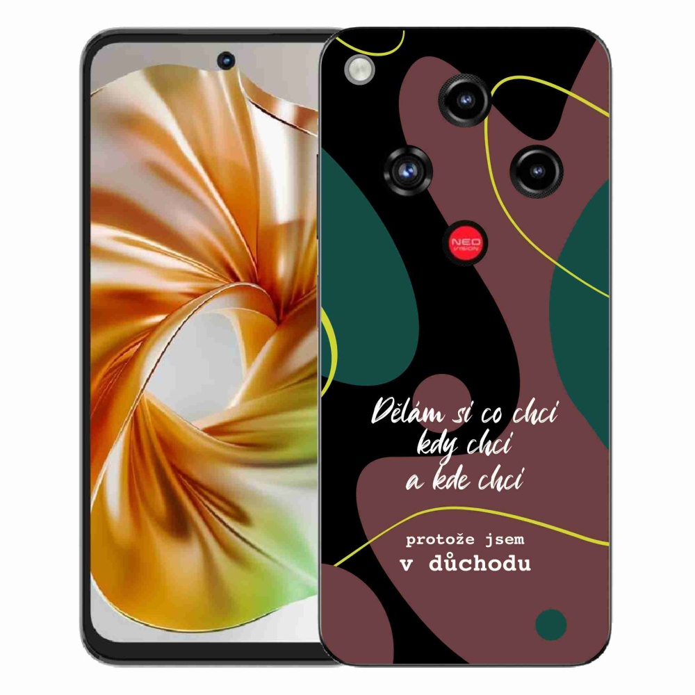 Gelový kryt mmCase na ZTE Nubia Focus 2 - vtipný text 10 černé pozadí