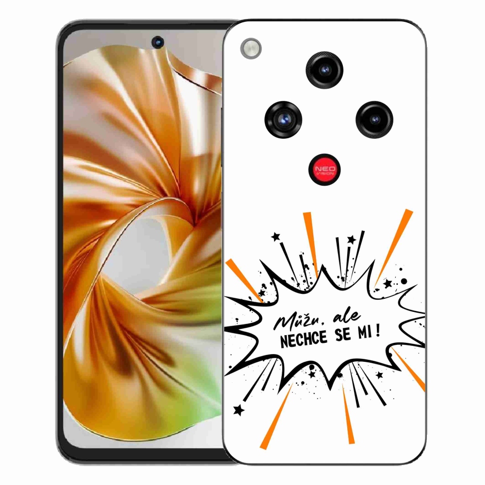 Gelový kryt mmCase na ZTE Nubia Focus 2 - vtipný text 11 bílé pozadí