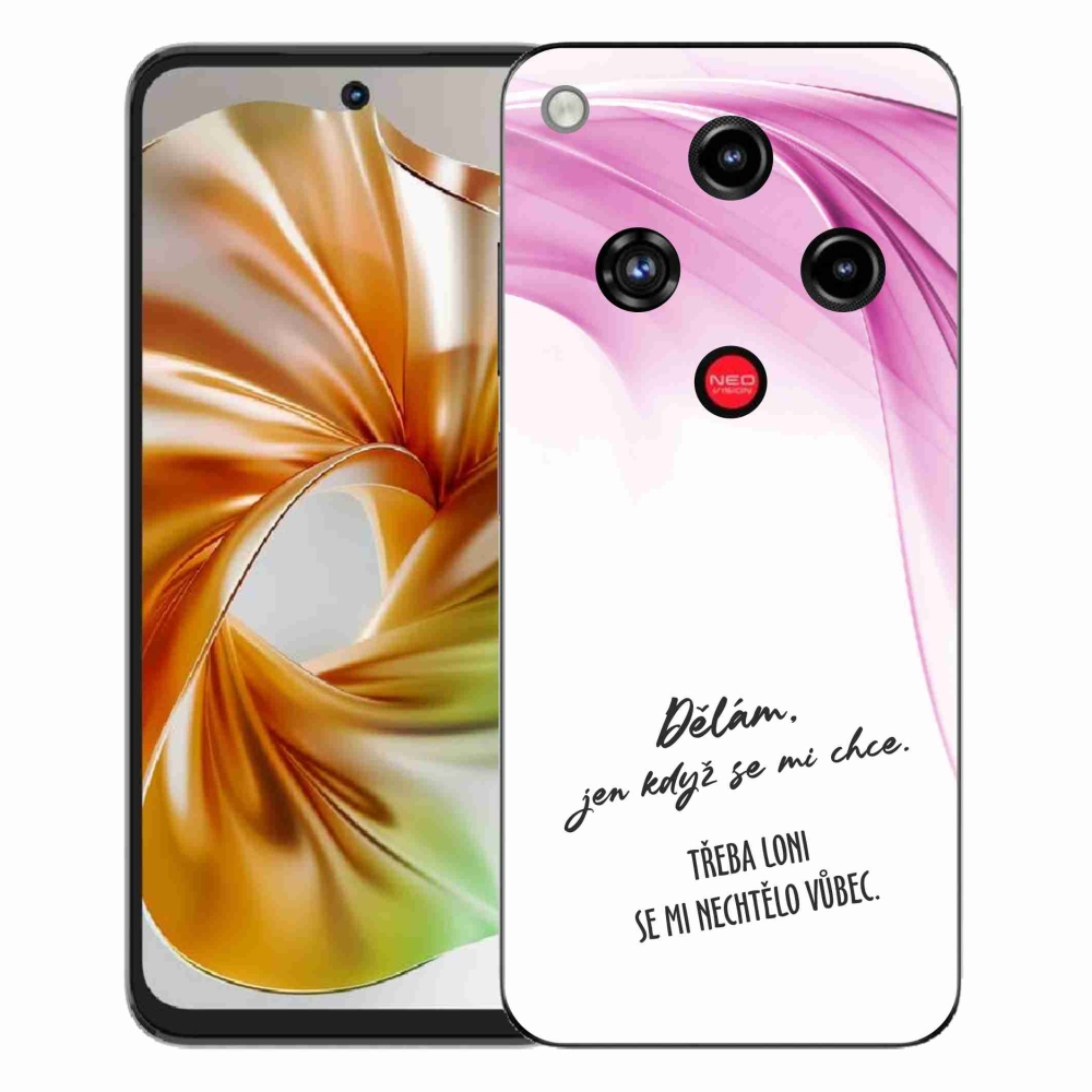Gelový kryt mmCase na ZTE Nubia Focus 2 - vtipný text 12 bílé pozadí