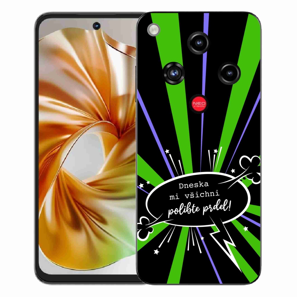 Gelový kryt mmCase na ZTE Nubia Focus 2 - vtipný text 15 černé pozadí