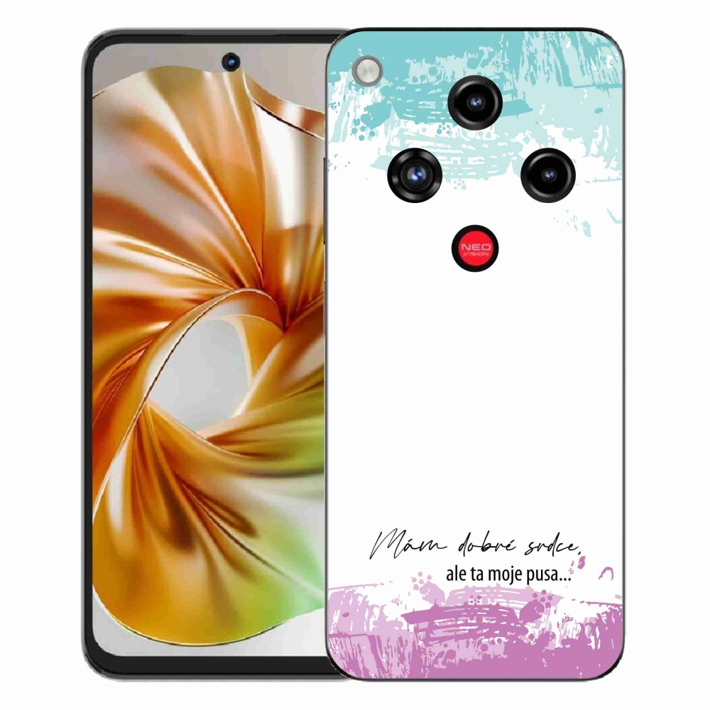 Gelový kryt mmCase na ZTE Nubia Focus 2 - vtipný text 3 bílé pozadí