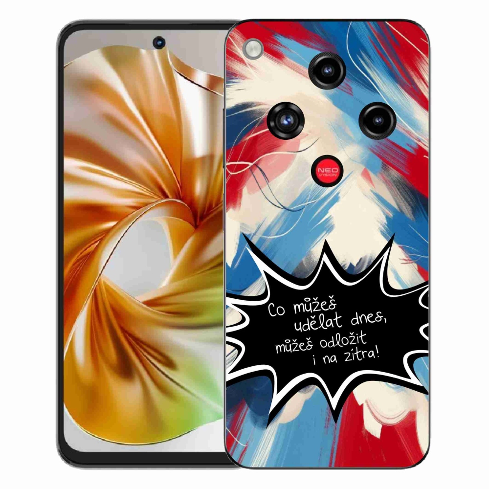 Gelový kryt mmCase na ZTE Nubia Focus 2 - vtipný text 9 černé pozadí