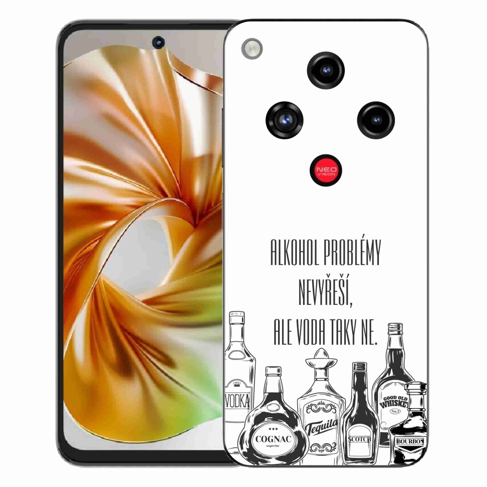 Gelový kryt mmCase na ZTE Nubia Focus 2 - vtipný text bílé pozadí