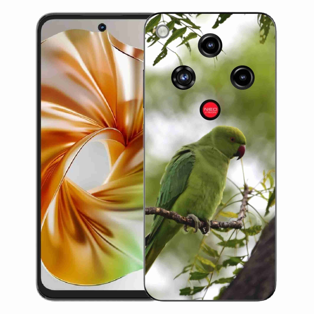 Gelový kryt mmCase na ZTE Nubia Focus 2 - zelený papoušek