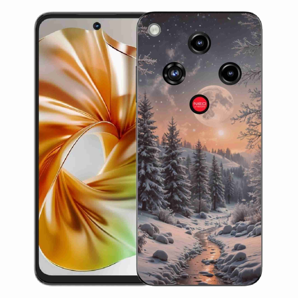 Gelový kryt mmCase na ZTE Nubia Focus 2 - zimní krajina 2
