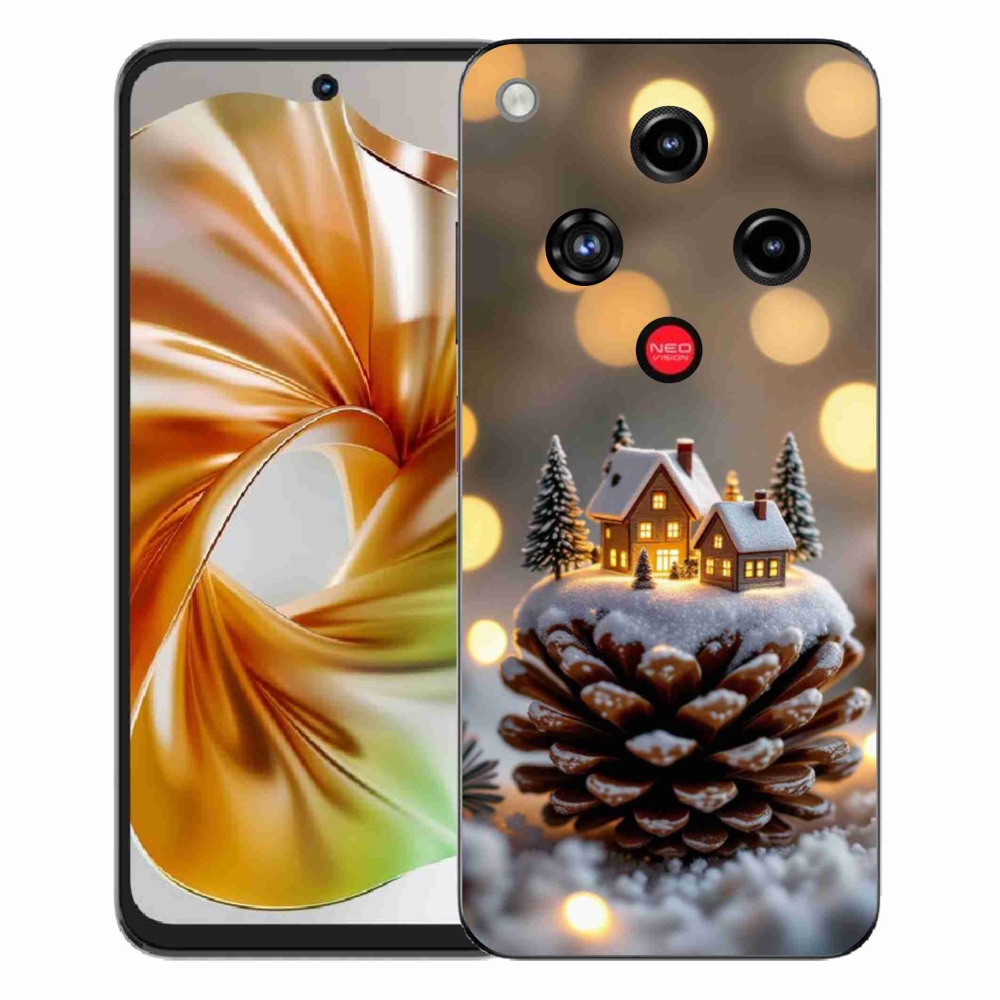 Gelový kryt mmCase na ZTE Nubia Focus 2 - zimní vesnička