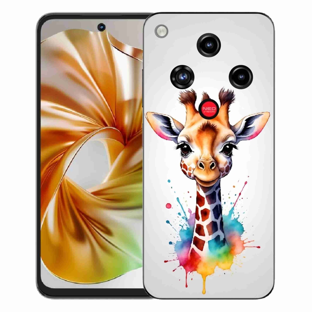 Gelový kryt mmCase na ZTE Nubia Focus 2 - žirafa 1