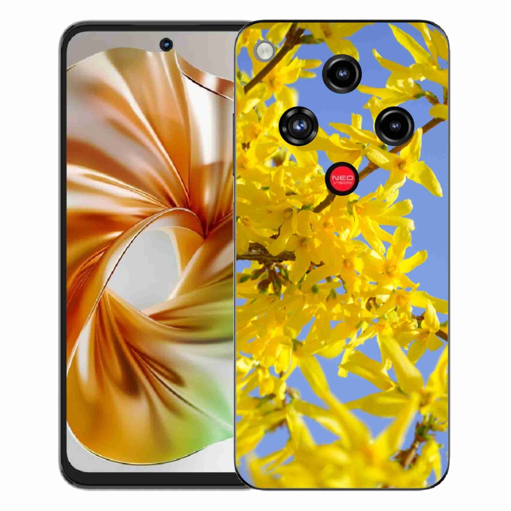 Gelový kryt mmCase na ZTE Nubia Focus 2 - žluté květy