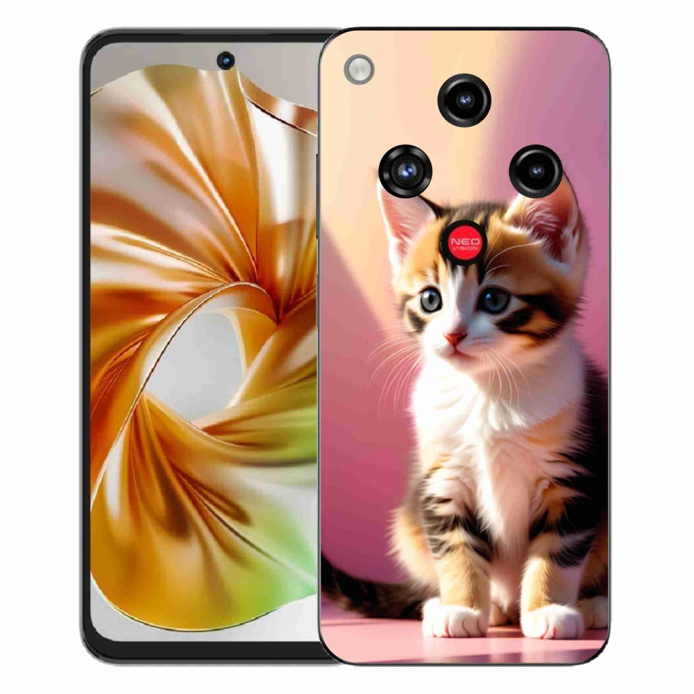 Gelový kryt mmCase na ZTE Nubia Focus 2 - zvědavé kotě 2