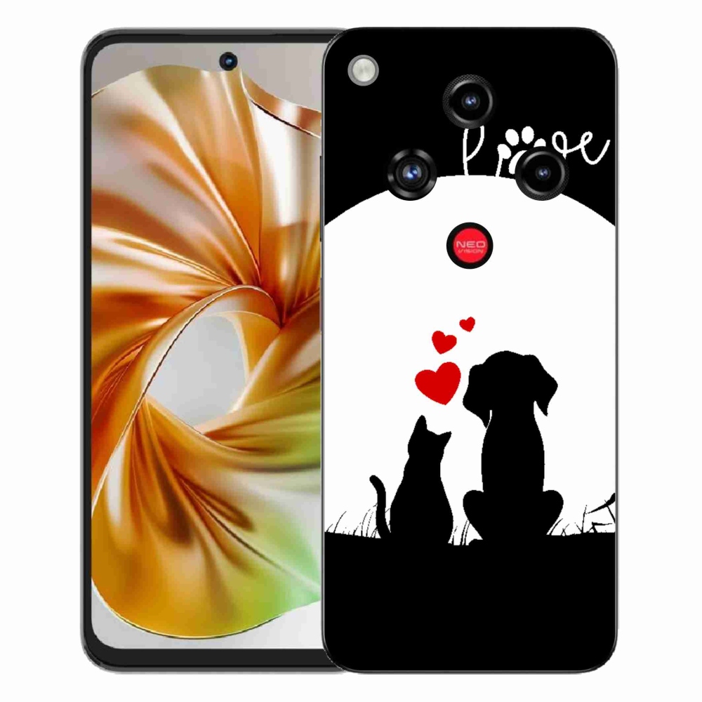 Gelový kryt mmCase na ZTE Nubia Focus 2 - zvířecí láska