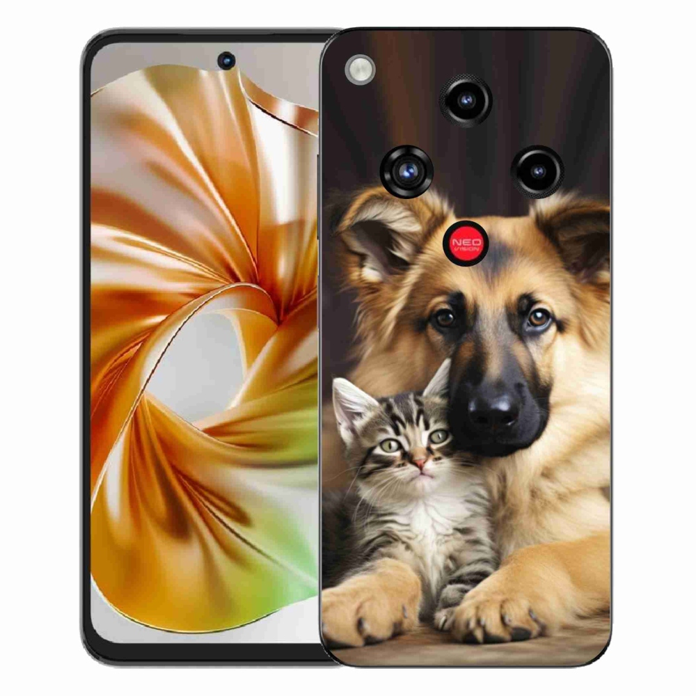 Gelový kryt mmCase na ZTE Nubia Focus 2 - zvířecí přátelství