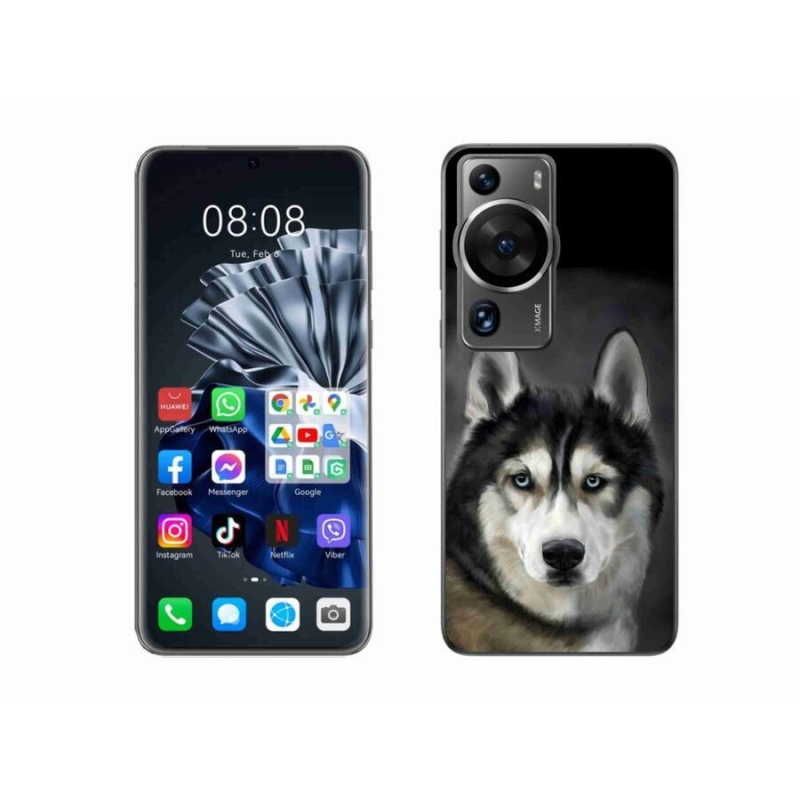 Gelový obal mmCase na Huawei P60 Pro - husky
