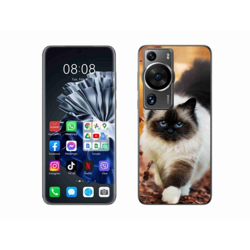 Gelový obal mmCase na Huawei P60 Pro - kočka