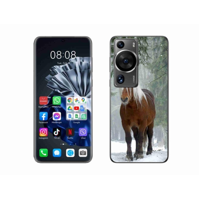 Gelový obal mmCase na Huawei P60 Pro - kůň v lese