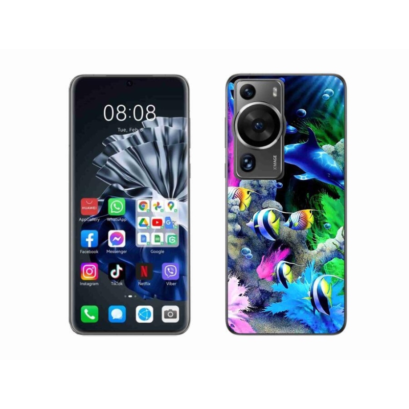 Gelový obal mmCase na Huawei P60 Pro - mořský svět