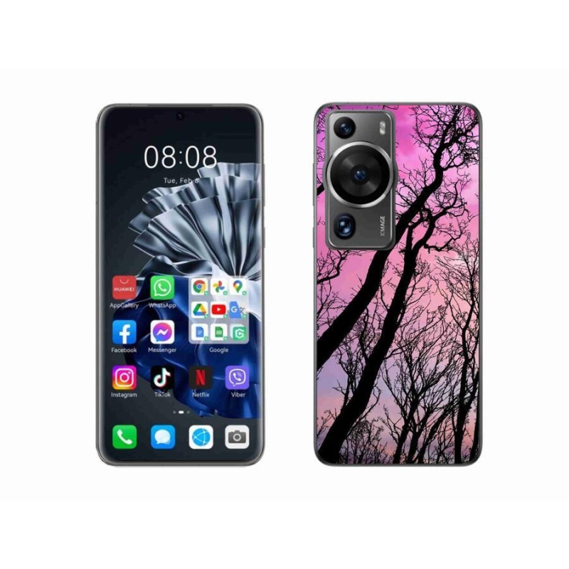 Gelový obal mmCase na Huawei P60 Pro - opadané stromy