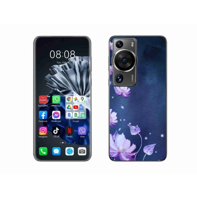 Gelový obal mmCase na Huawei P60 Pro - padající květy