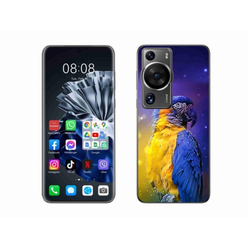 Gelový obal mmCase na Huawei P60 Pro - papoušek ara 1