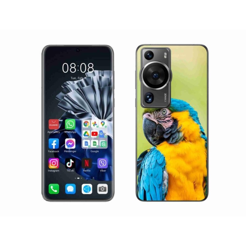 Gelový obal mmCase na Huawei P60 Pro - papoušek ara 2
