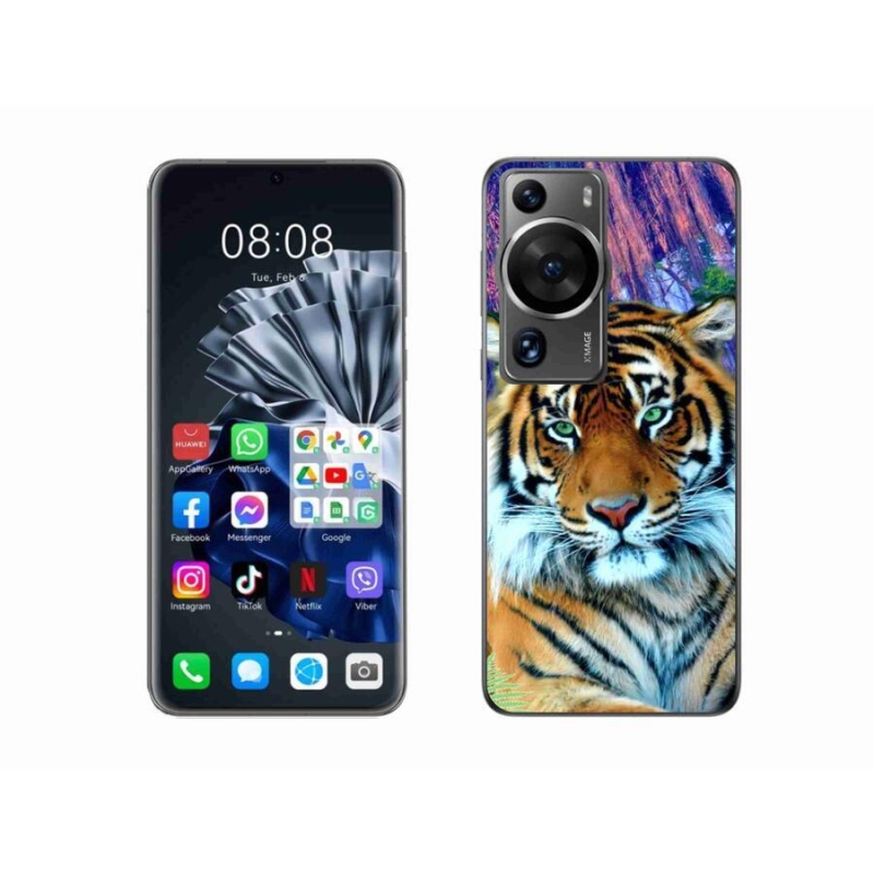 Gelový obal mmCase na Huawei P60 Pro - tygr