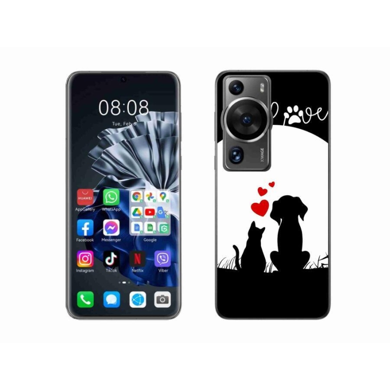 Gelový obal mmCase na Huawei P60 Pro - zvířecí láska