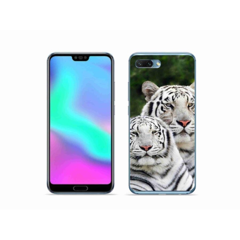 Gelový obal mmCase na mobil Honor 10 - bílí tygři