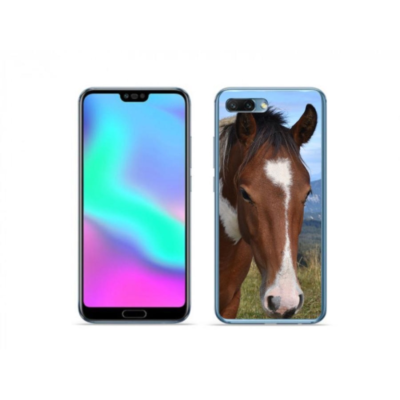 Gelový obal mmCase na mobil Honor 10 - hnědý kůň