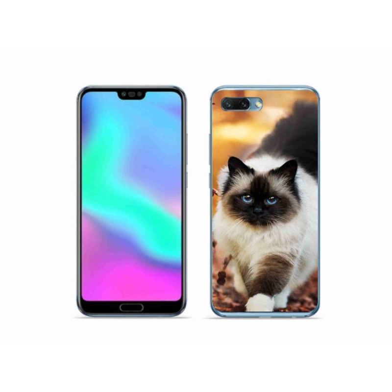 Gelový obal mmCase na mobil Honor 10 - kočka 1