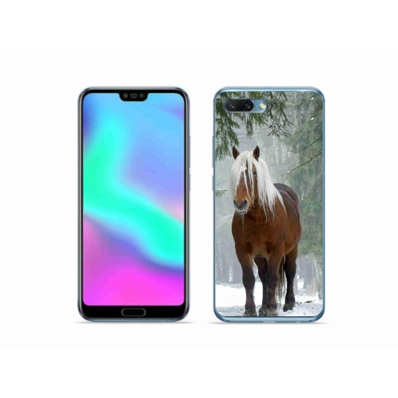 Gelový obal mmCase na mobil Honor 10 - kůň v lese