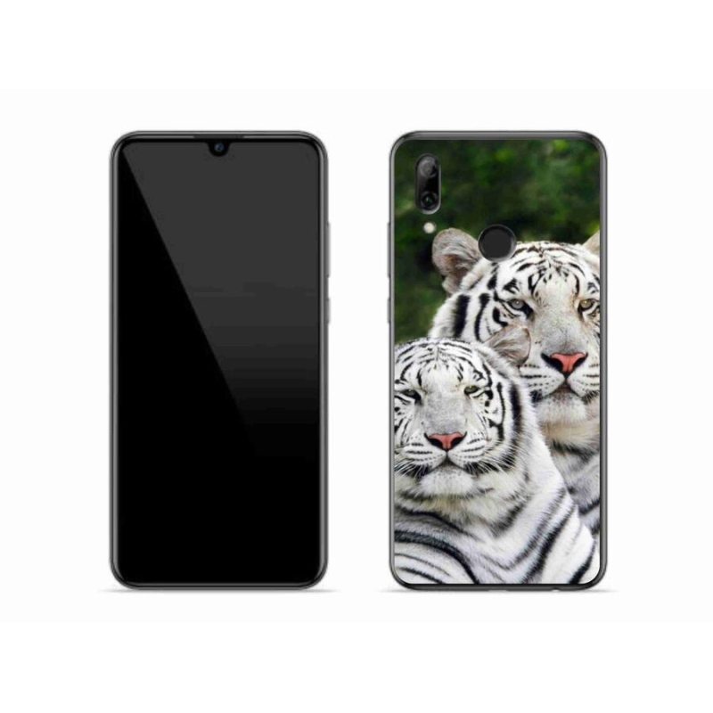 Gelový obal mmCase na mobil Honor 10 Lite - bílí tygři