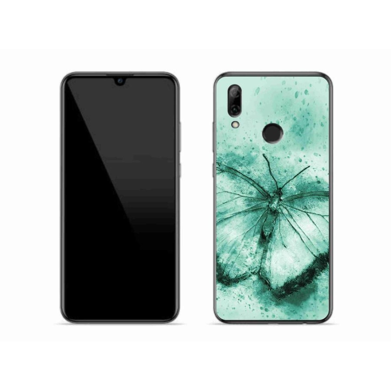 Gelový obal mmCase na mobil Honor 10 Lite - zelený motýl